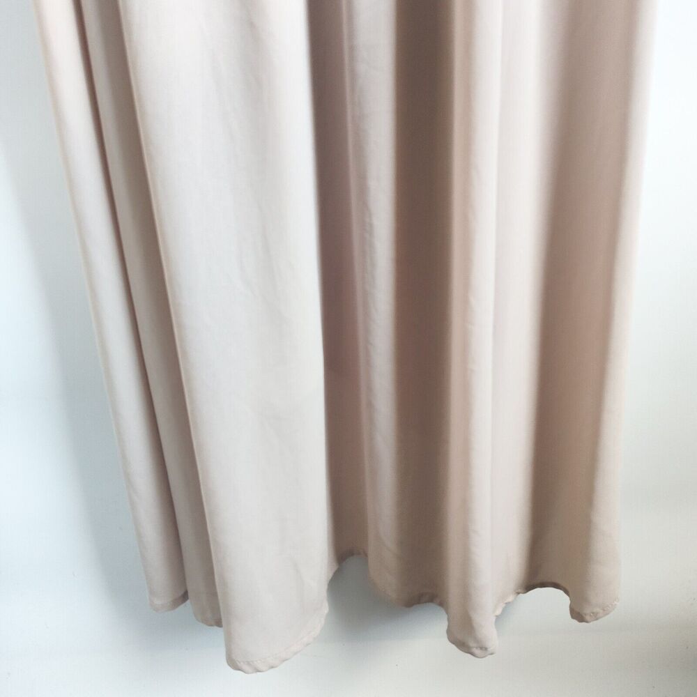 Show Me Your MuMu Sophia Wrap Dress Beige‎ Small Show Me The Ring Crisp Chiffon - Picture 10 of 14
